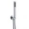 Milano Mirage - Modern Round Hand Shower with Wall Bracket and Integrated Outlet Elbow - Chrome