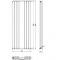 Milano Aruba - Anthracite Vertical Designer Radiator With Mirror - 1800mm x 499mm (Double Panel)