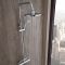 Milano Select - Chrome Thermostatic Mixer Shower with Shower Head, Hand Shower and Telescopic Riser Rail (2 Outlet)