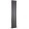 Milano Urban - Anthracite Vertical Column Radiator - 1800mm x 383mm (Double Column)
