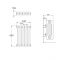 Stelrad Regal - White Horizontal Traditional Column Radiator - 600mm x 444mm (Four Column)