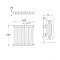 Stelrad Regal - White Horizontal Traditional Column Radiator - 600mm x 628mm (Four Column)