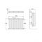 Stelrad Regal - White Horizontal Traditional Column Radiator - 750mm x 858mm (Triple Column)