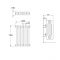 Stelrad Regal - White Horizontal Traditional Column Radiator - 750mm x 444mm (Four Column)