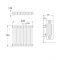 Stelrad Regal - White Horizontal Traditional Column Radiator - 750mm x 628mm (Four Column)