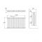 Stelrad Regal - Anthracite Horizontal Traditional Column Radiator - 600mm x 1042mm (Four Column)
