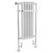 Milano Elizabeth - Chrome and White Traditional Heated Towel Rail - 1130mm x 553mm