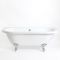 Milano Richmond - White Traditional Back to Wall Freestanding Bath with Choice of Feet - 1685mm x 780mm