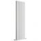 Milano Alpha - White Flat Panel Vertical Designer Radiator - 1600mm x 490mm (Double Panel)
