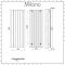 Milano Skye - Aluminium Anthracite Vertical Designer Radiator - 1600mm x 565mm
