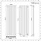 Milano Aruba Ayre - Aluminium Anthracite Vertical Designer Radiator - 1800mm x 590mm (Double Panel)
