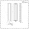 Milano Solis - Aluminium Anthracite Vertical Designer Radiator - 1600mm x 370mm