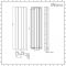 Milano Solis - Aluminium Anthracite Vertical Designer Radiator - 1600mm x 495mm (Single Panel)