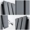 Milano Alpha - Anthracite Flat Panel Vertical Designer Radiator - 1780mm x 490mm (Double Panel)