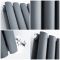 Milano Aruba - Anthracite Vertical Designer Radiator - 1400mm x 354mm (Double Panel)