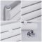 Milano Aruba - White Horizontal Designer Radiator - 354mm x 1400mm (Single Panel)