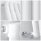 Milano Aruba - White Vertical Designer Radiator - 1400mm x 354mm