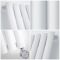Milano Aruba Slim Electric - White Vertical Designer Radiator - 1600mm x 236mm