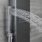 Milano Select - Modern Exposed Thermostatic Shower Tower Panel with Large Shower Head, Hand Shower and Body Jets - Gun Metal Grey