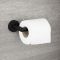 Milano Nero - Black Modern Wall Hung Toilet Roll Holder