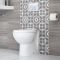 Milano Select - Modern Oval Back to Wall Toilet with Soft Close Seat