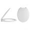 Milano Richmond - White Traditional Toilet Seat with Bevelled Lid