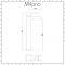 Milano Longton - White Modern Square Countertop Basin with High Rise Mixer Tap - 400mm x 400mm
