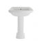 Milano Sandringham - Traditional Close Coupled Toilet and 1 Tap-Hole Pedestal Basin Set