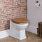 Milano Richmond - Traditional Comfort Height Back to Wall Toilet and Oak Seat -Oil Rubbed Bronze