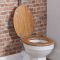 Milano Richmond - Traditional Comfort Height High Level Toilet with Cistern and Oak Seat - Chrome