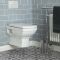 Milano Sandringham - Traditional Wall Hung Toilet Soft Close Seat