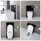 Milano Arca - Black 500mm Compact WC Unit with Rivington Toilet