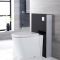 Milano Arca - Black 500mm Back to Wall Complete WC Unit