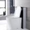 Milano Arca - Black 500mm Compact WC Unit with Rivington Toilet