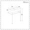 Milano Elswick - 600mm Basin with Chrome Washstand