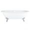 Milano Legend - 1780mm x 825mm Double Ended Roll Top Freestanding Bath with Choice of Feet