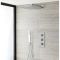 Milano Arvo - Chrome Thermostatic Shower with Shower Head and Hand Shower (2 Outlet)