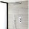 Milano Arvo - Chrome Thermostatic Shower with Diverter, Shower Head and Hand Shower (2 Outlet)