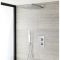 Milano Arvo - Chrome Thermostatic Shower with Diverter, Shower Head and Hand Shower (2 Outlet)