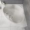 Milano Newby - White Modern Reversible Corner Bath with Panel - 1200mm x 1200mm