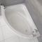 Milano Newby - White Modern Left Hand Corner Bath with Panel - 1500mm x 1020mm