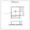 Milano Rivington - White Modern Square Countertop Basin - 360mm x 360mm (No Tap-Holes)