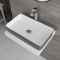 Milano Altcar - Stone Grey Modern Rectangular Countertop Basin - 600mm x 340mm (No Tap-Holes)