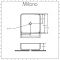 Milano Longton - White Modern Square Countertop Basin - 400mm x 400mm (No Tap-Holes)