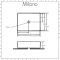 Milano Rivington - White Modern Rectangular Countertop Basin - 480mm x 370mm (No Tap-Holes)