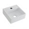 Milano Dalton - White Modern Square Countertop Basin with Mono Mixer Tap - 280mm x 280mm