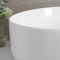Milano Art - White Modern Round Countertop Basin - 395mm (No Tap-Holes)