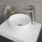 Milano Art - White Modern Ribbed Edge Round Countertop Basin - 360mm (No Tap-Holes)