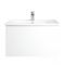 Milano Oxley - White 600mm Wall Hung Vanity Unit with Basin