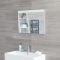 Milano Oxley - White Modern Wall Hung Mirror - 700mm x 500mm